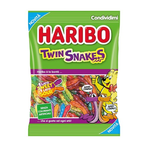 Haribo twin snakes caramelle - twin, snakes,
